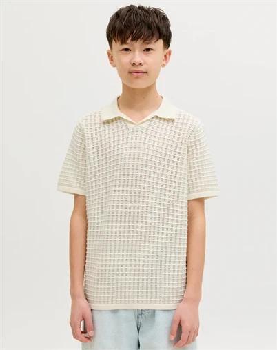 Jack & Jones Junior - JORNantucket Split Polo - Sea Salt